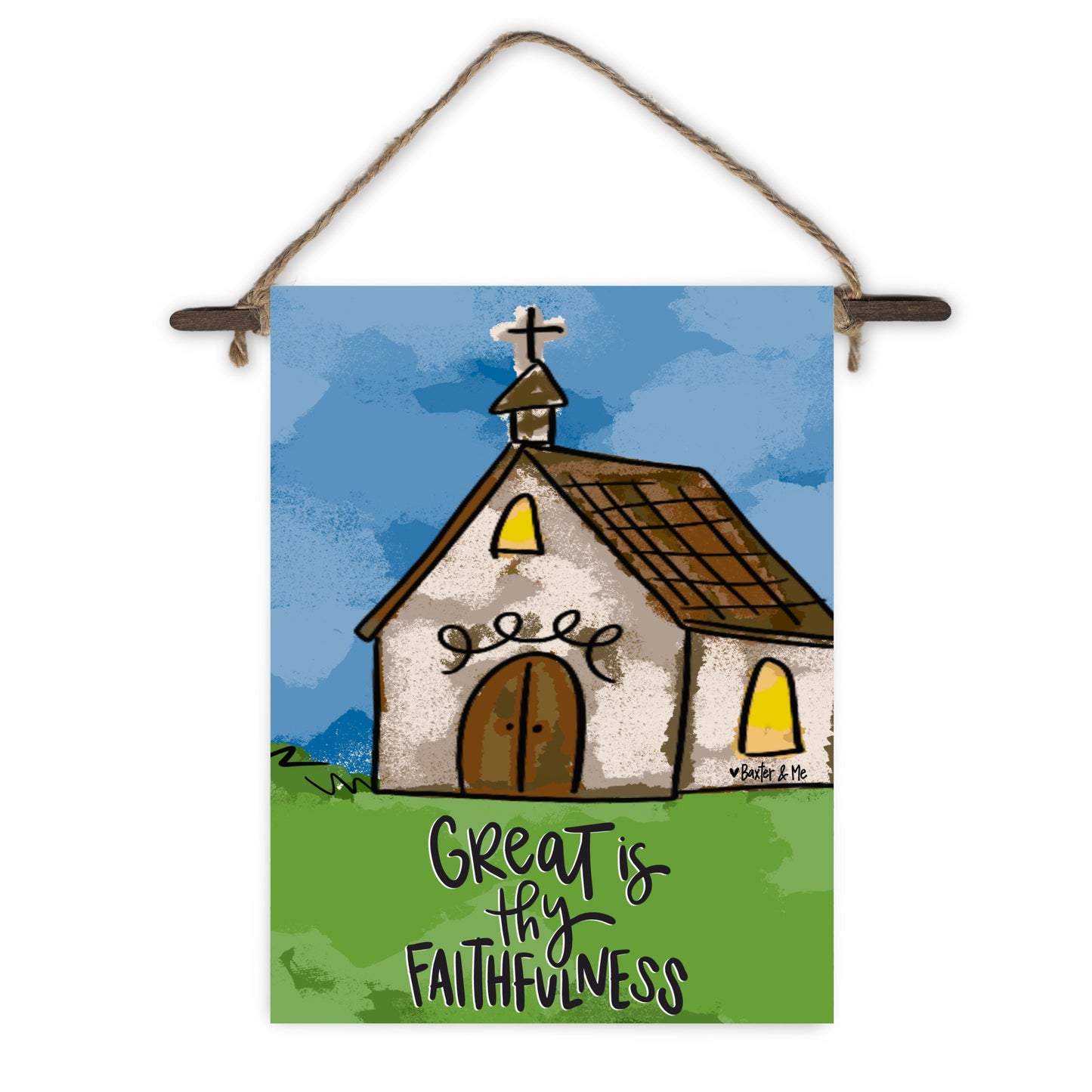 Great is Thy Faithfulness Church Mini Wall Hanging