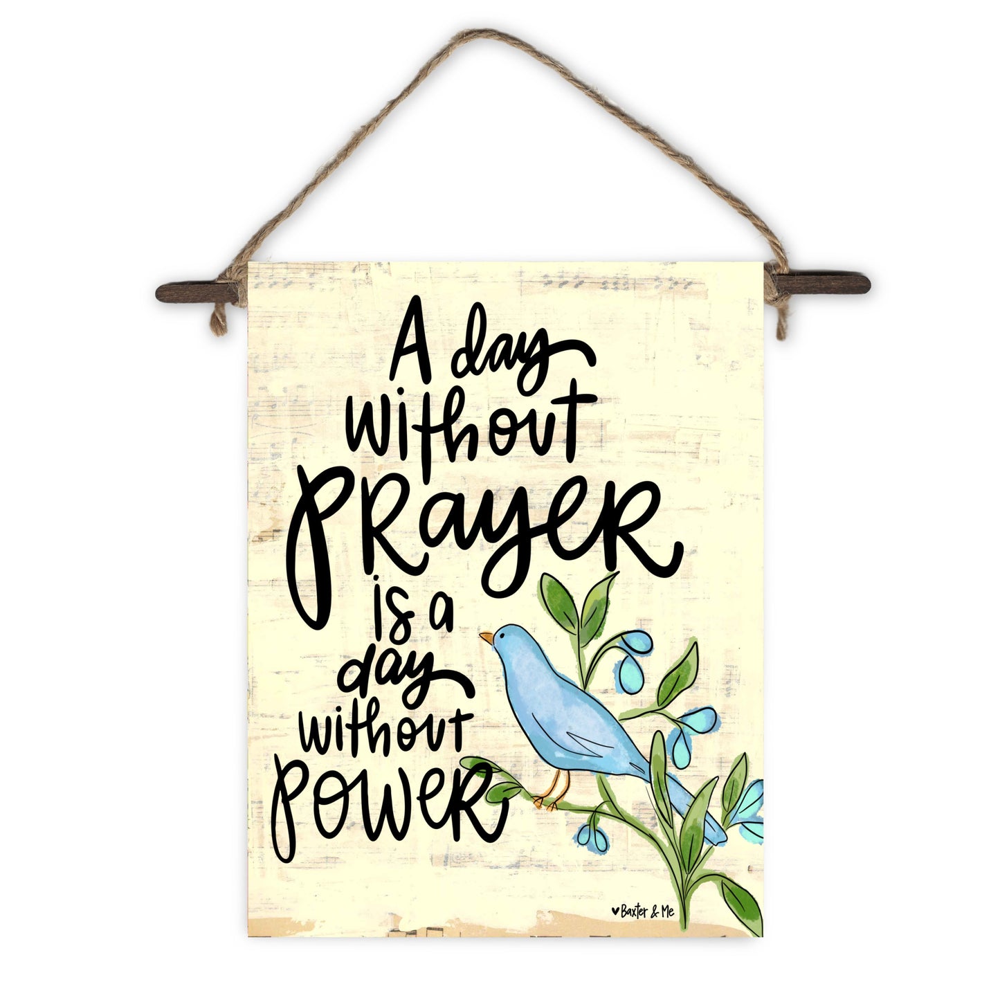 Power in Prayer Mini Wall Hanging