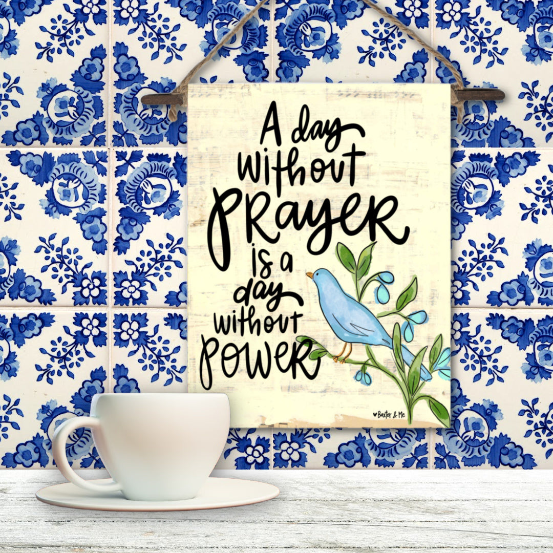 Power in Prayer Mini Wall Hanging