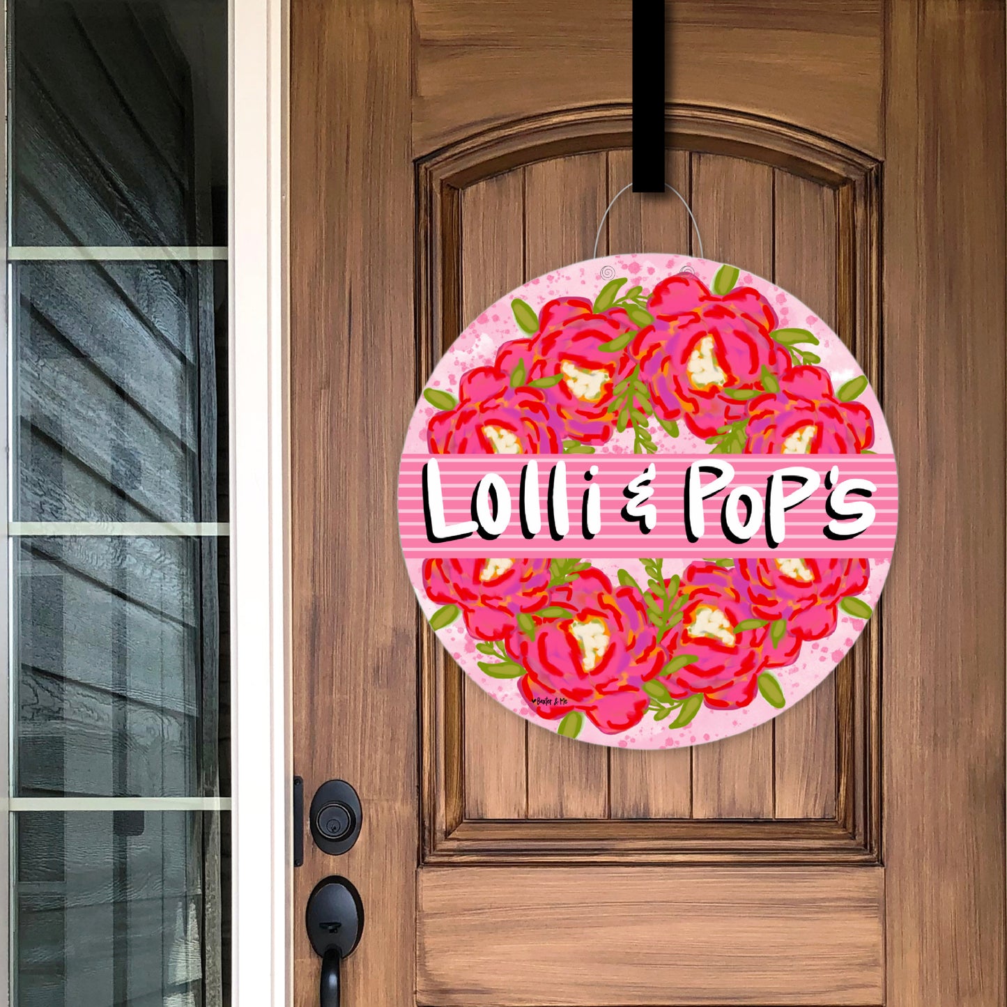 Love You Bouquet Wreath Door Hanger