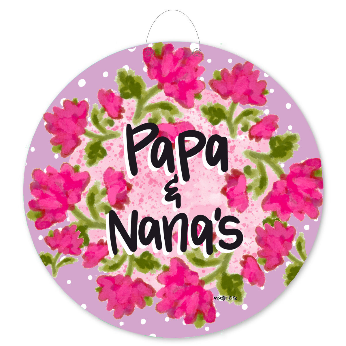 Pink Blossom Welcome Door Hanger