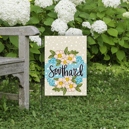 Welcome to our Home Floral Garden Flag