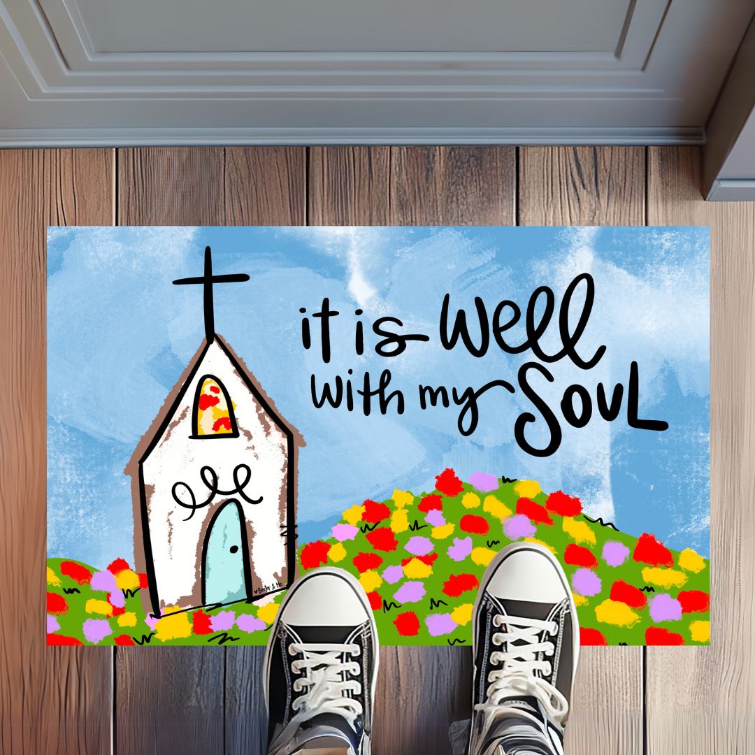 Church Rug It is Well Church Rug Floormat – Baxter & Me