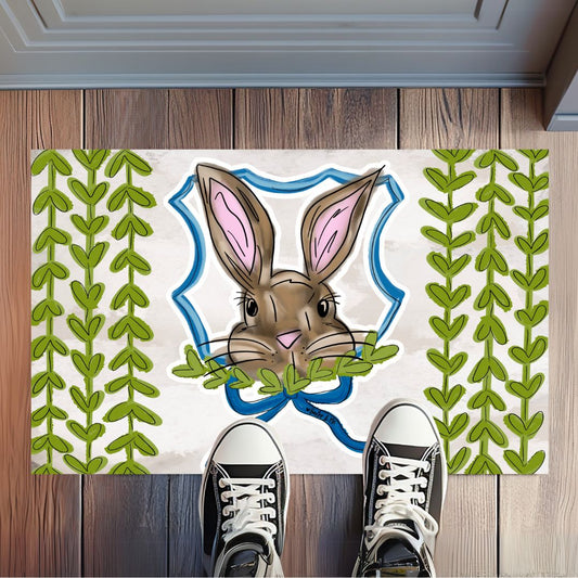 Bunny with Bow Rug Floormat