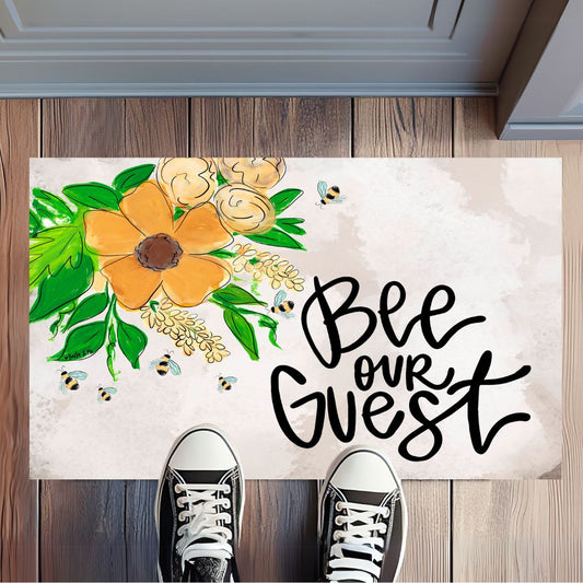 Bee Our Guest Rug Floormat