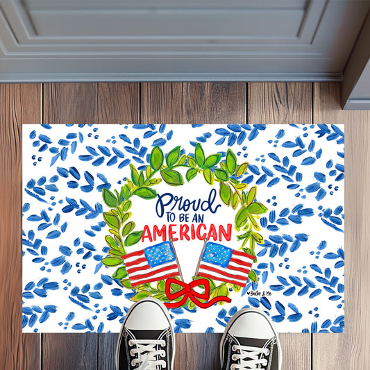 Proud To Be an American Rug Floormat