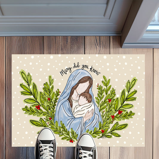 Mary Did You Know Rug Floormat