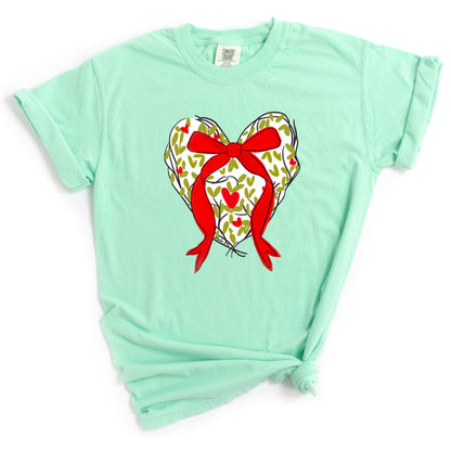 Red Bow Heart T-Shirt