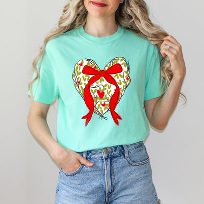 Red Bow Heart T-Shirt