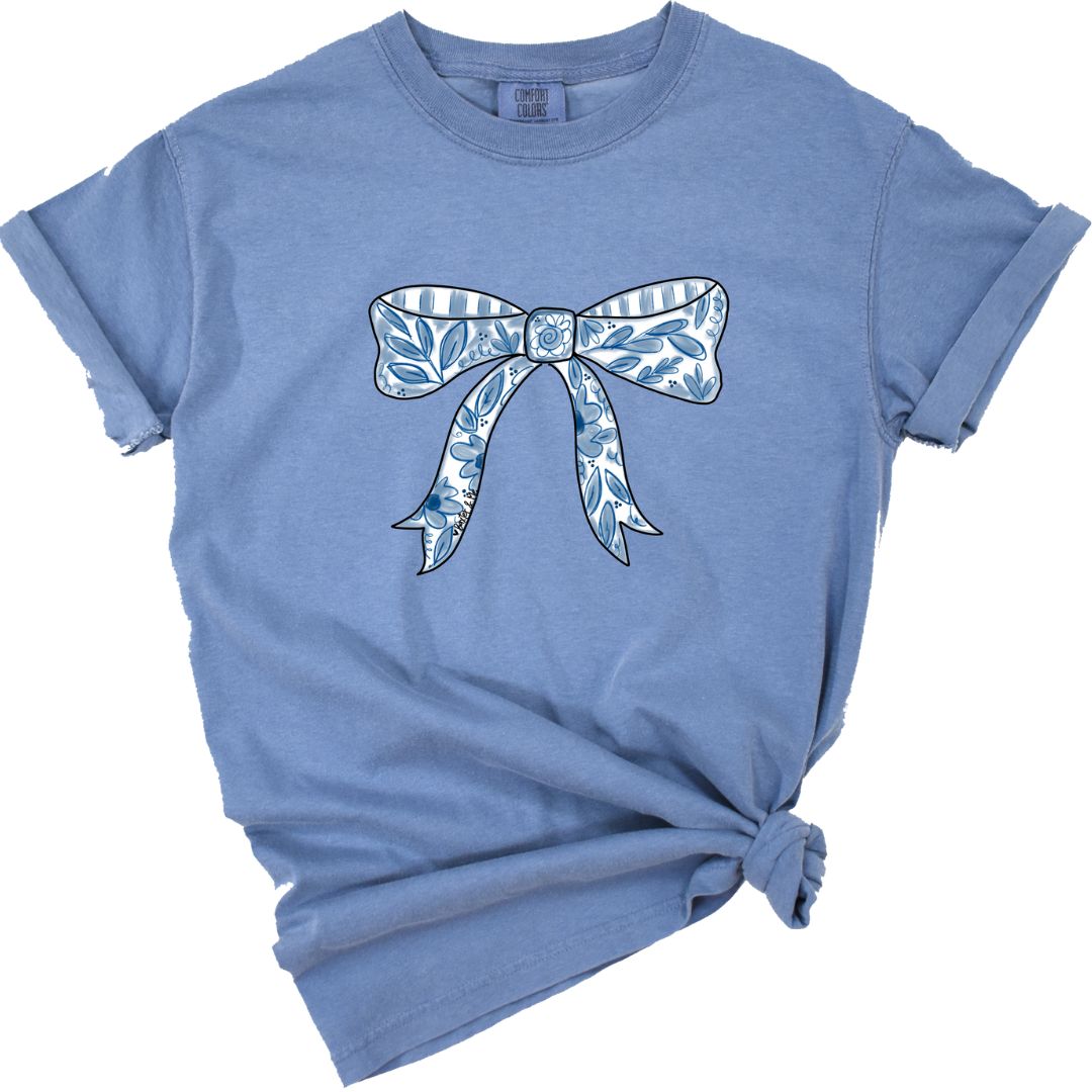 Blue Ribbon Bow T-Shirt