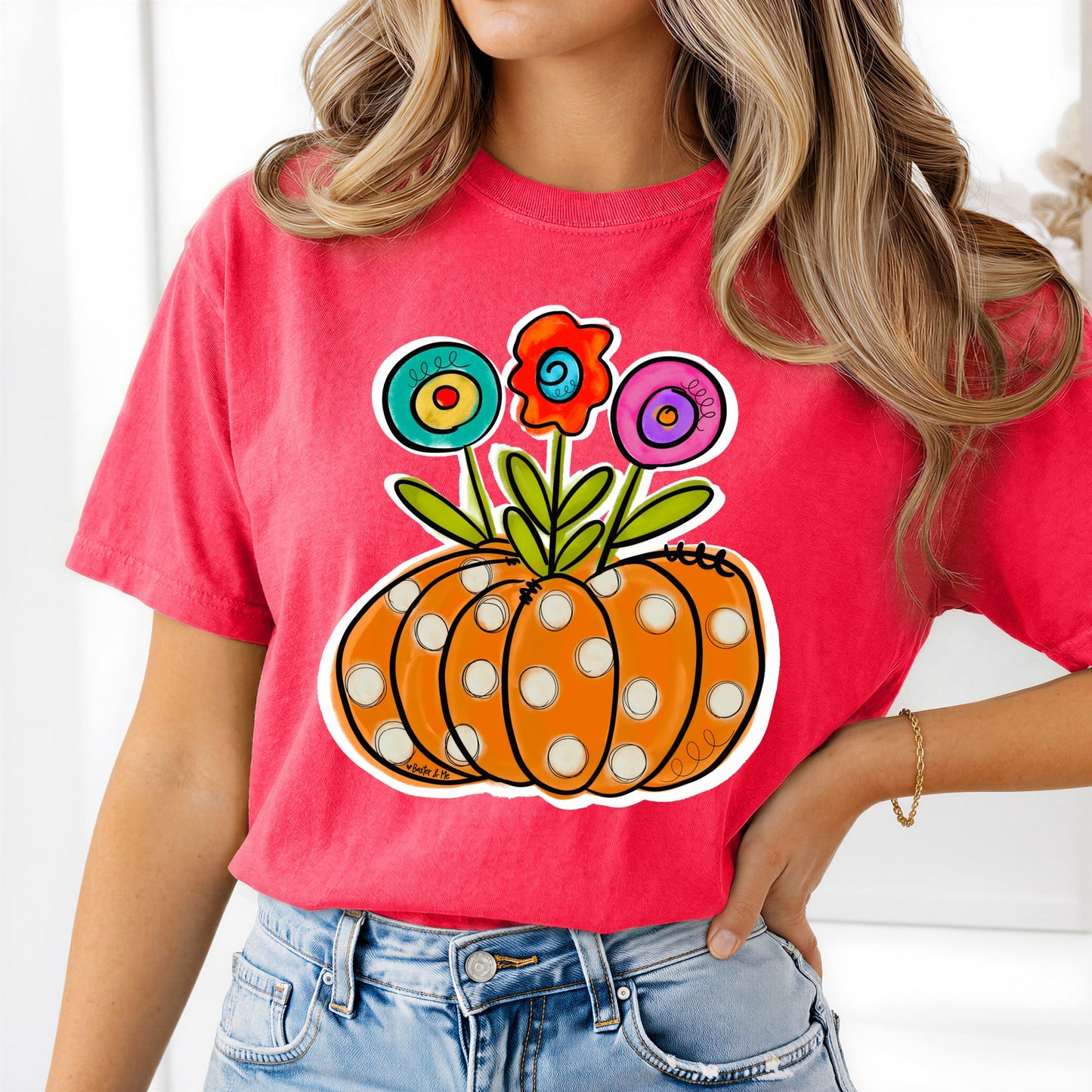 Dottie Bloom Pumpkin T-Shirt