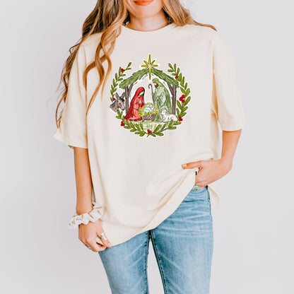 Christmas Nativity Stable T-Shirt