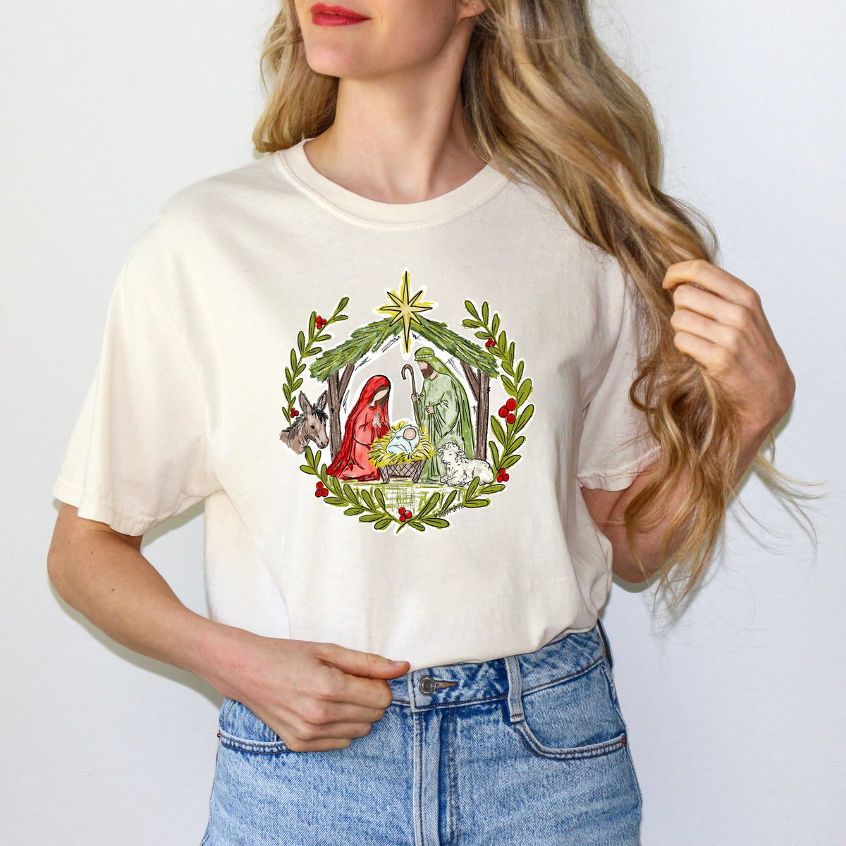 Christmas Nativity Stable T-Shirt