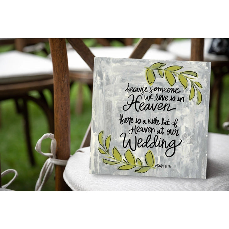 Heaven At Our Wedding - Wrapped Canvas