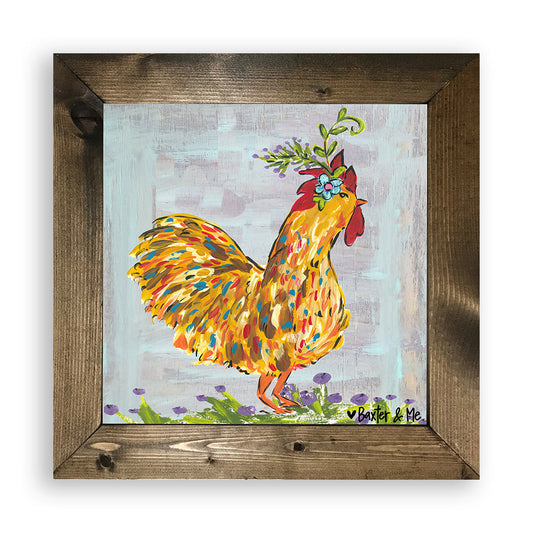 Boho Chicken - Framed Art