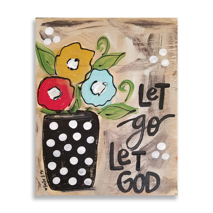 Let Go Let God 8" x 10" - Wrapped Canvas
