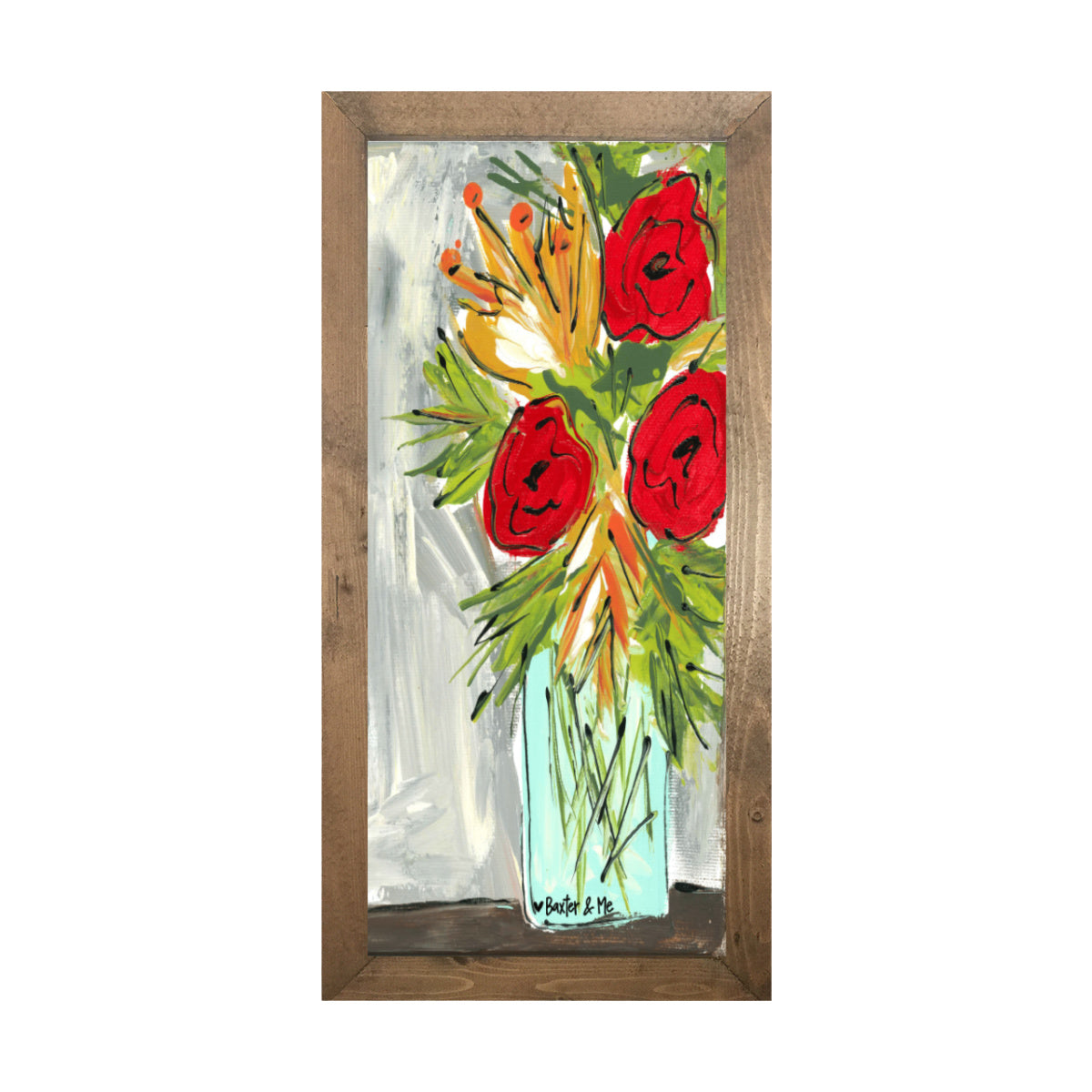 Blooming Jar - Framed Art