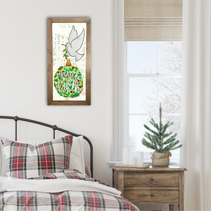 Peace on Earth Dove Ornament Framed Art