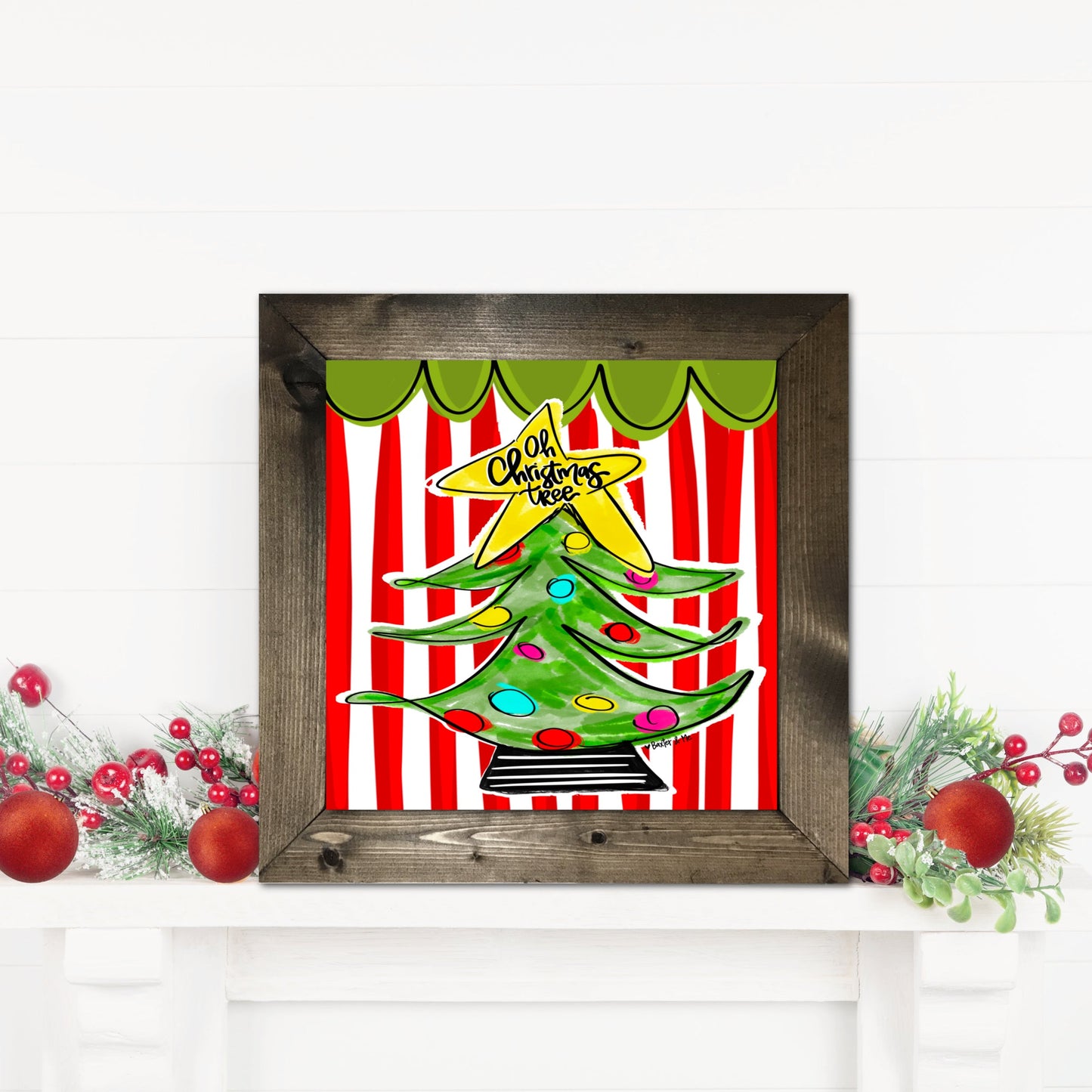 Oh Christmas Tree Framed Art