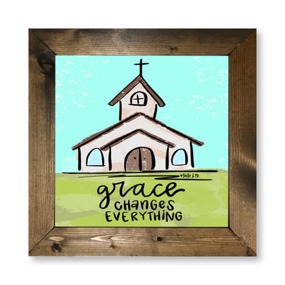 Grace Changes Everything Framed Art