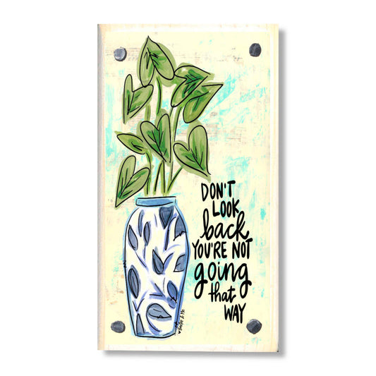 Don't Look Back Happy Block