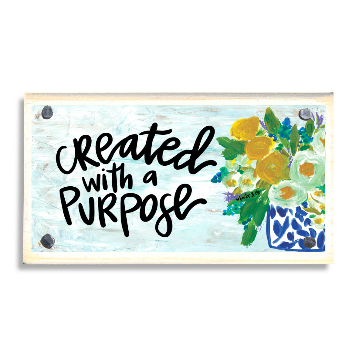 Created with a Purpose Happy Block