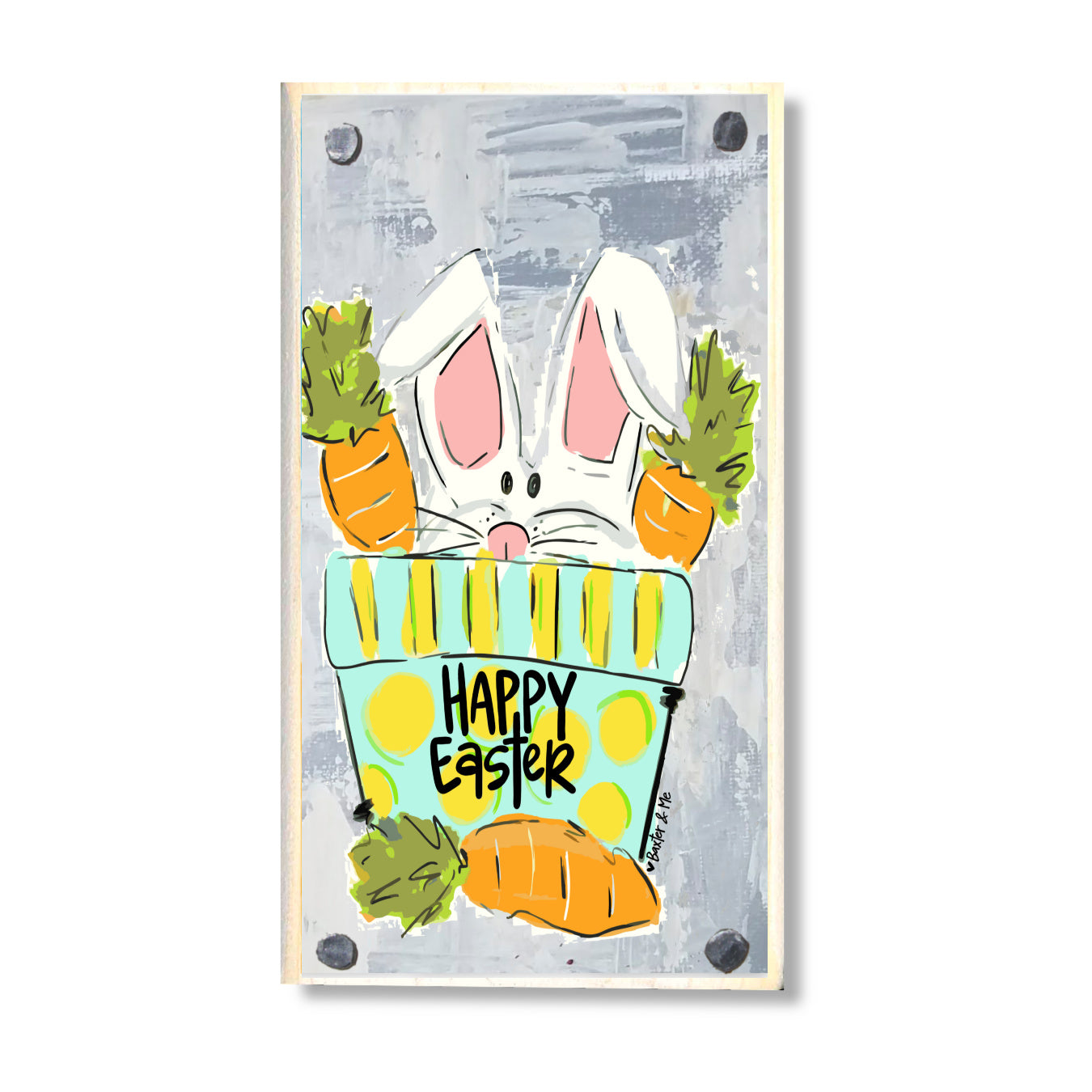 Happy Easter (Carrots) Happy Block