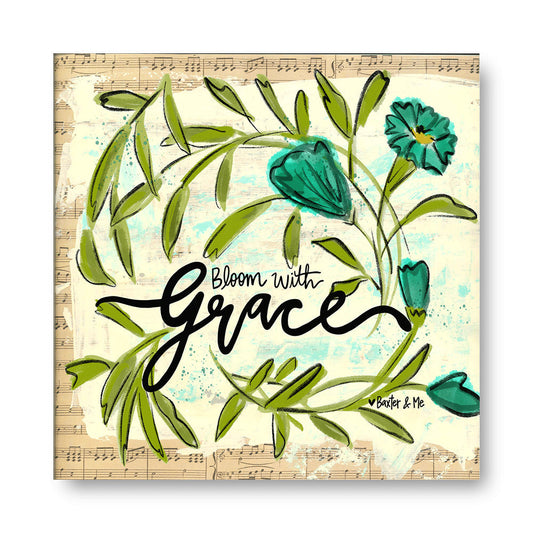 Bloom With Grace - Wrapped Canvas