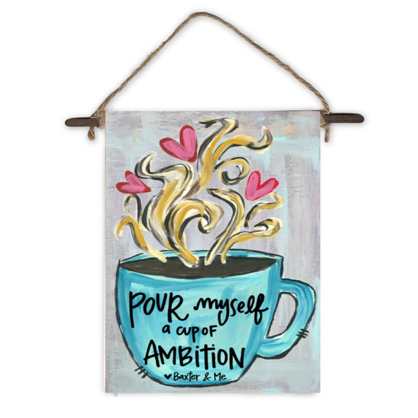 Cup of Ambition Mini Wall Hanging