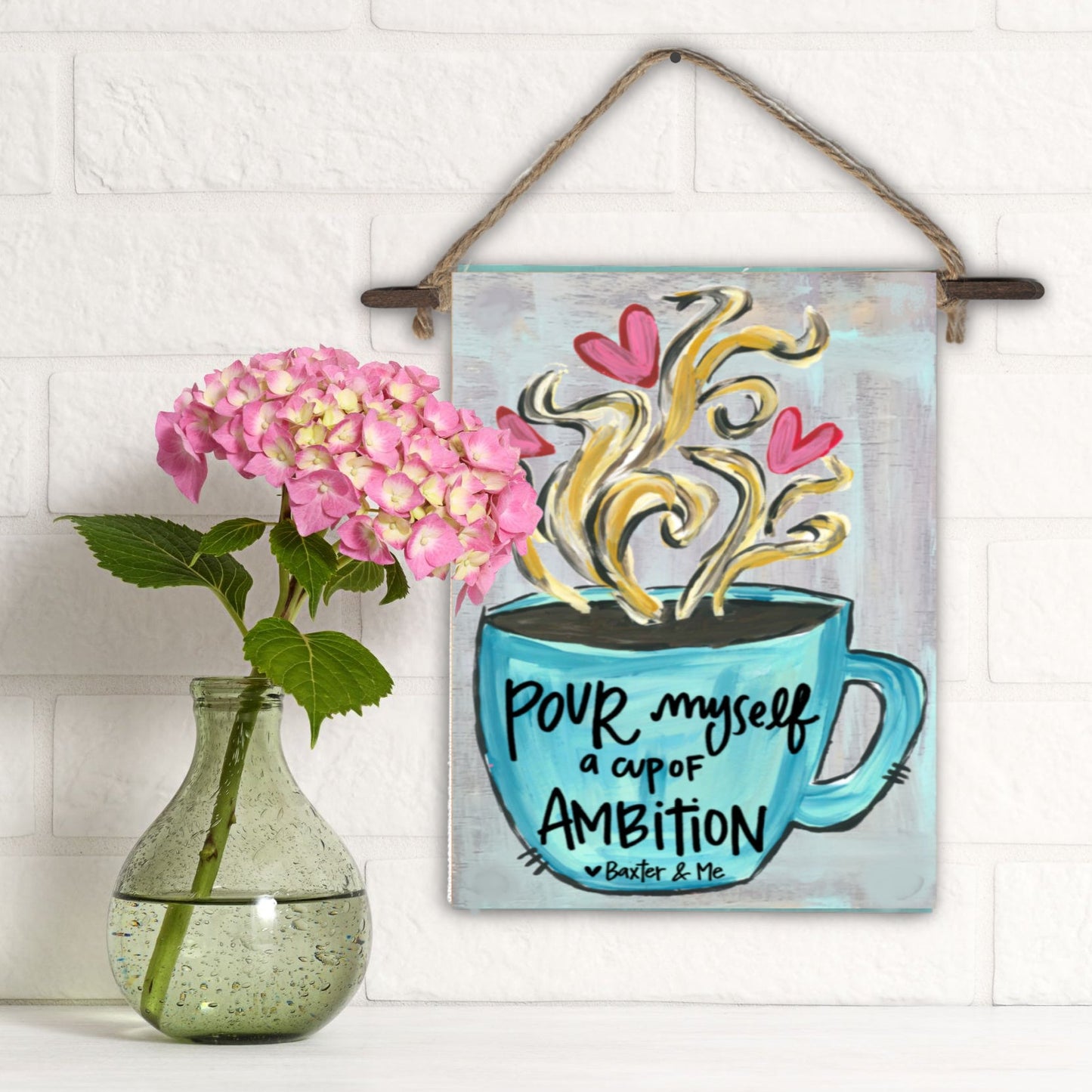 Cup of Ambition Mini Wall Hanging