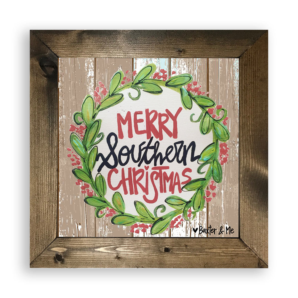 Merry Southern Christmas - Framed Art