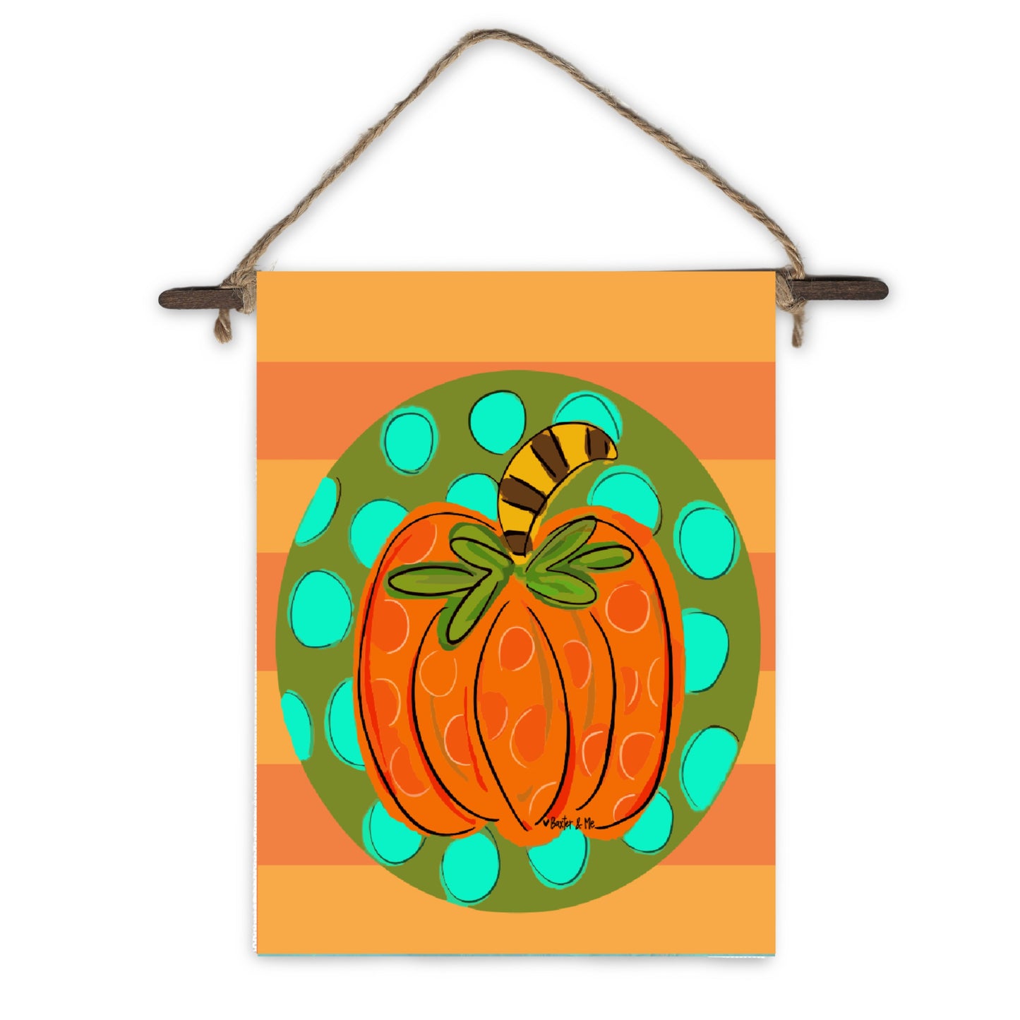 Speckled Pumpkin Mini Wall Hanging