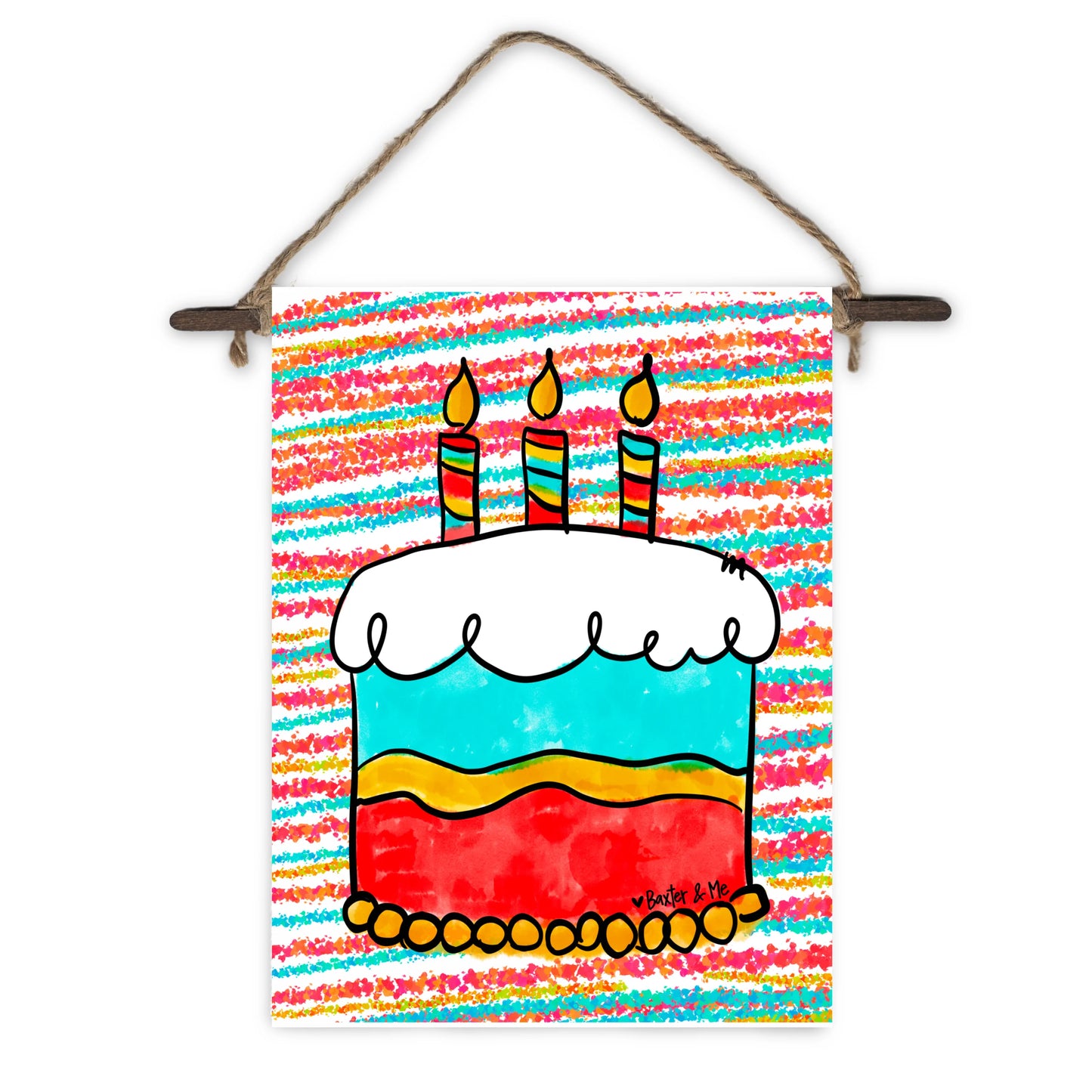 Birthday Cake Mini Wall Hanging