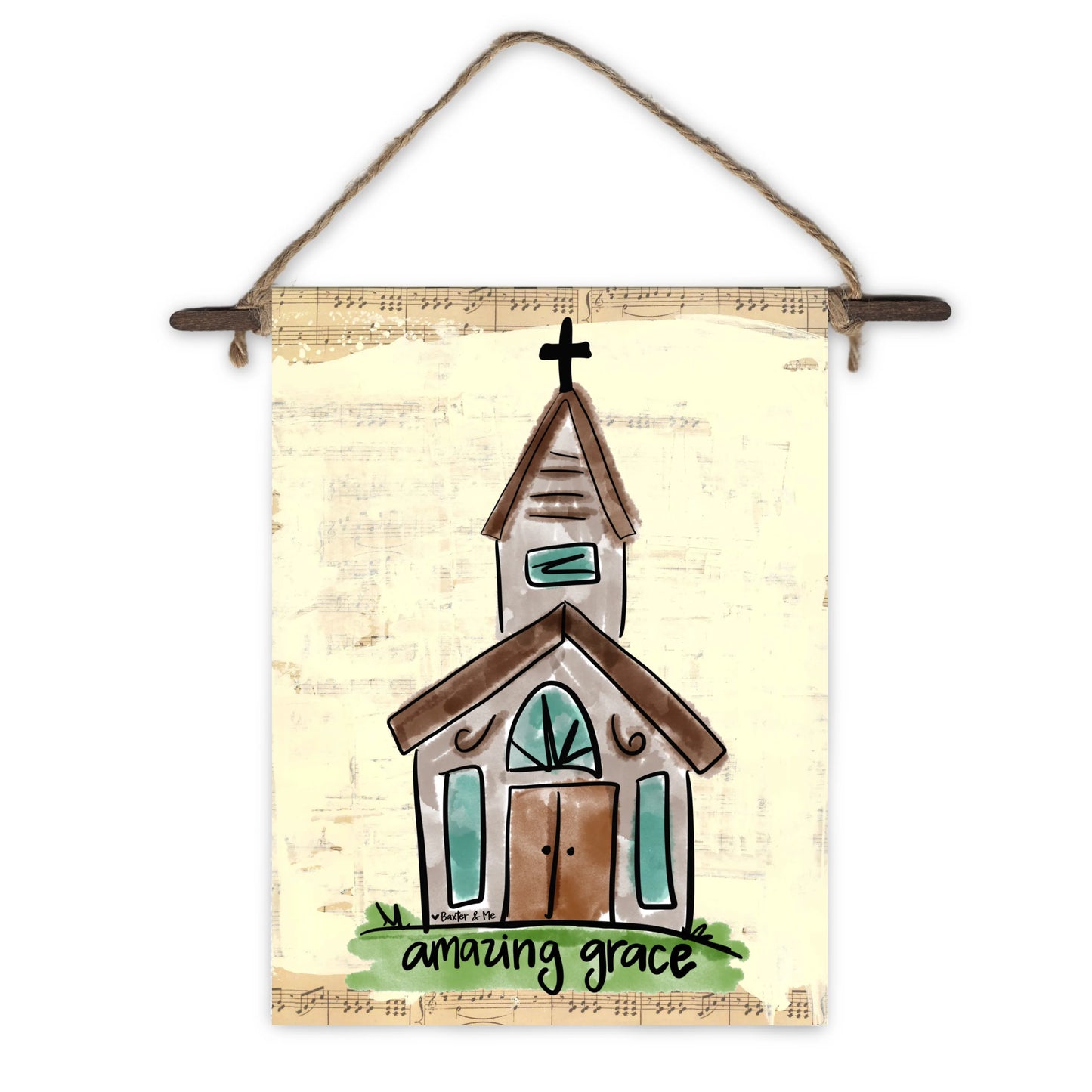 Amazing Grace Church Mini Wall Hanging