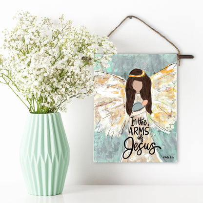In the Arms of Jesus Mini Wall Hanging