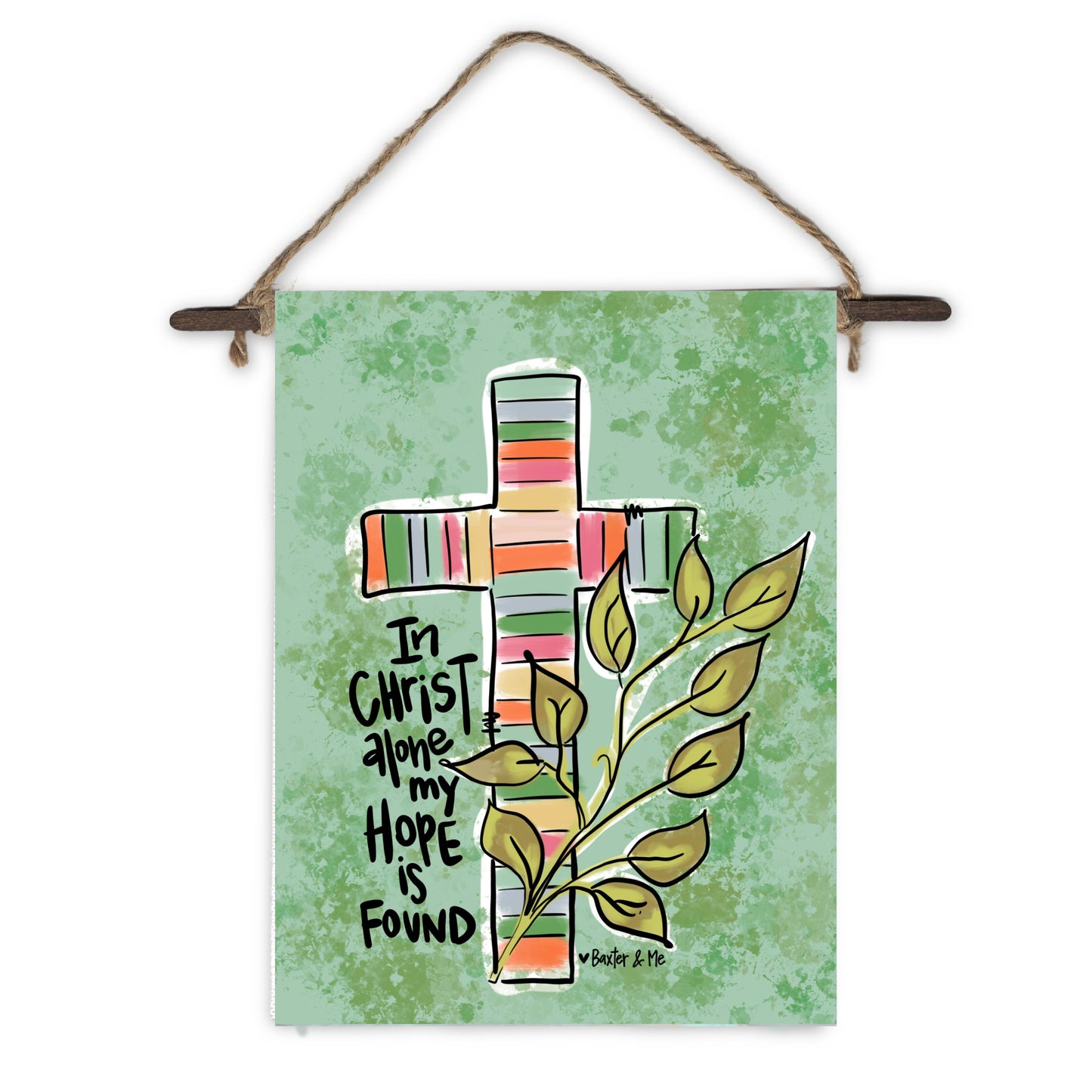 In Christ Alone Mini Wall Hanging