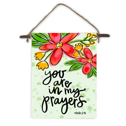 In my Prayers Mini Wall Hanging