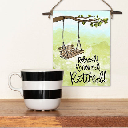 Retirement Swing Mini Wall Hanging