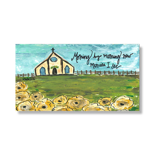 New Mercies - Wrapped Canvas, 12" x 24"