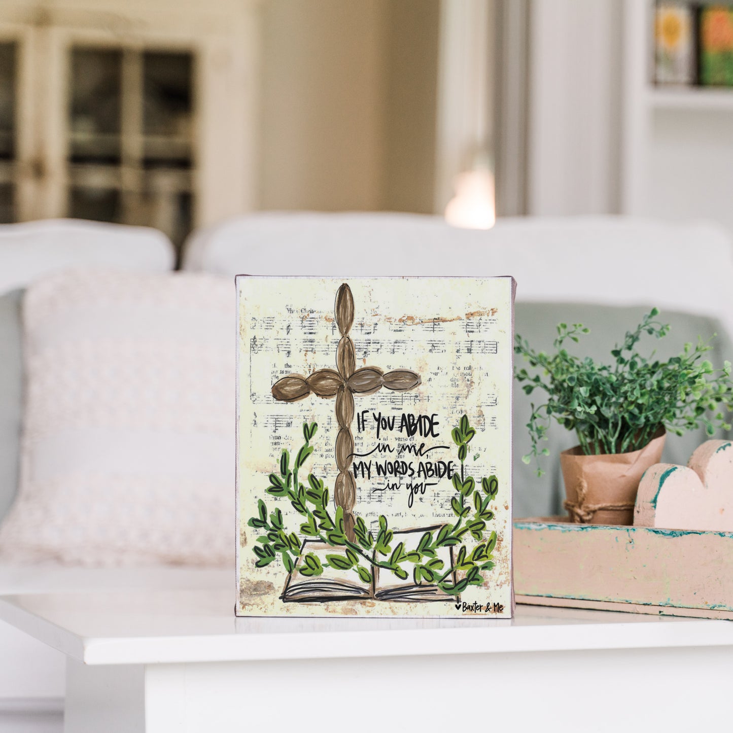Abide In Me Wrapped Canvas