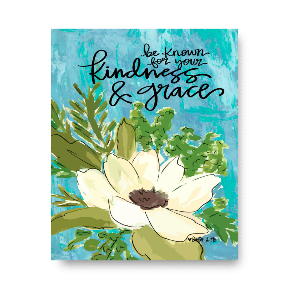 Kindness & Grace Wrapped Canvas