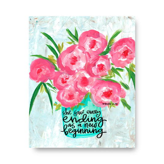 New Beginning Wrapped Canvas