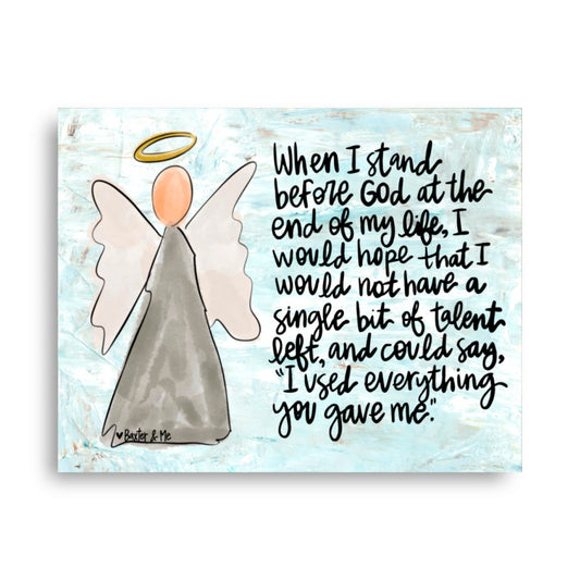 Stand Before God Wrapped Canvas