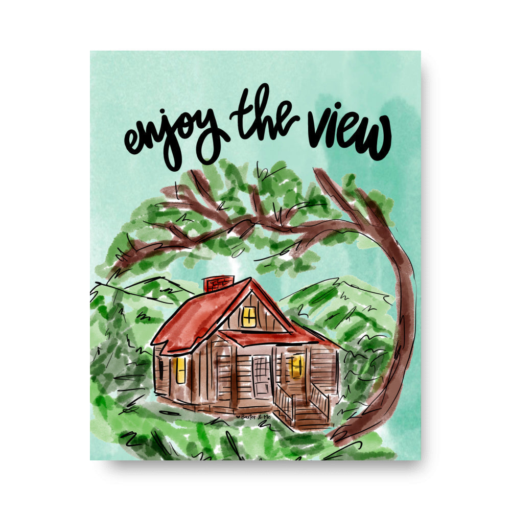 Enjoy the view Wrapped Canvas