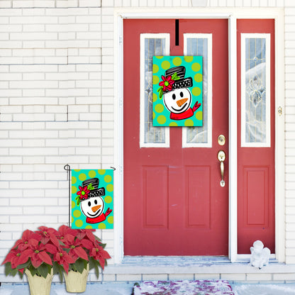 Whimsical Snowman Door Hanger