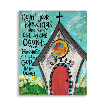 Count Your Blessings - Wrapped Canvas