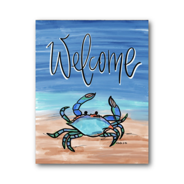 Blue Crab - Wrapped Canvas; 8" x 10"