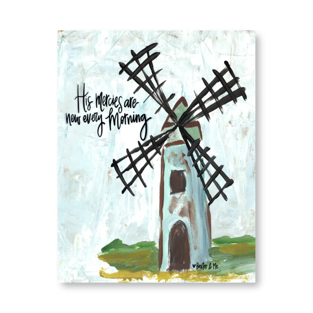 Windmill Mercies Wrapped Canvas