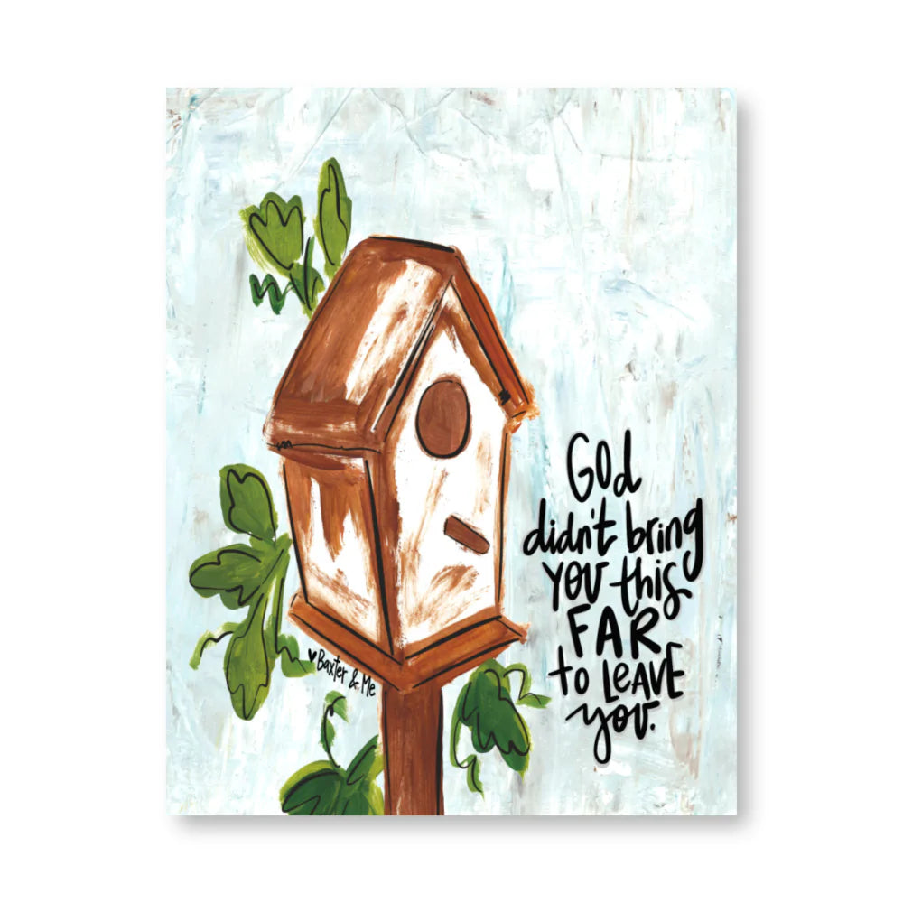 Birdhouse Wrapped Canvas