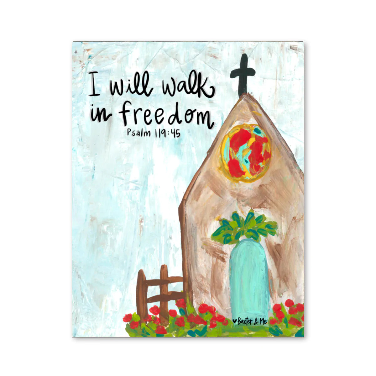 Walk in Freedom Wrapped Canvas